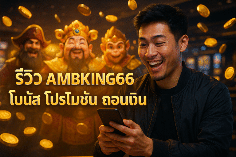 รีวิว AMBKING66 โบนัส โปรโมชั่น ถอนเงิน
